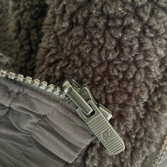 Lululemon | Black Reversible Fleece Hoodie Jacket Coat Size 6 - Picture 13 of 15